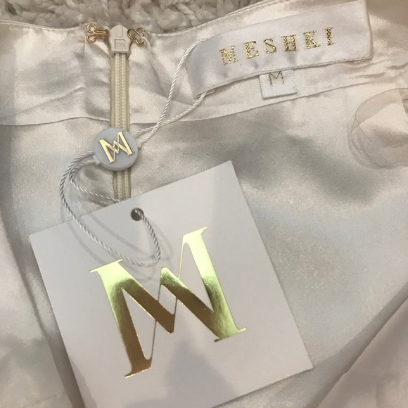 NWT Meshki Diamonte two piece set- ivory dress - Picture 3 of 8